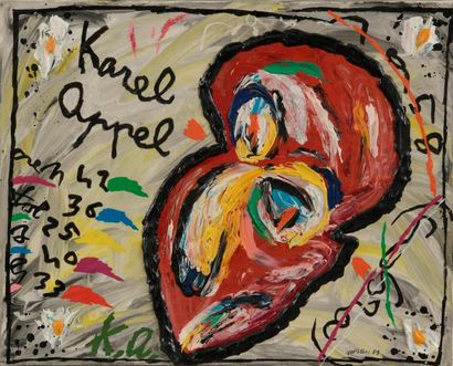 null BRUNO DONZELLI (né en 1941).

"Ormare Karel Appel".

Technique mixte sur toile,...