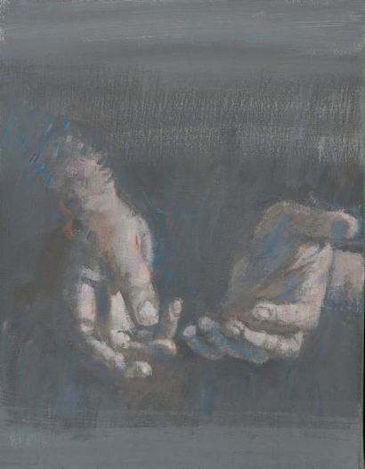 null Jean RUSTIN (1928 - 2013).

Les mains tendues.

Huile sur toile signée et datée...