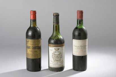 null Ensemble de 3 bouteilles : 

- 1 bouteille Château BRANE-CANTENAC, 2° cru Margaux...