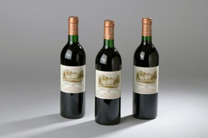 null 3 bouteilles Château SAINT-PIERRE, 4° cru Saint-Julien 1990 (1 J) 