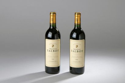 null 2 bouteilles Château TALBOT, 4° cru Saint-Julien 1990 