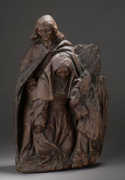 null Flandres, fin du XVe siècle.

Pamoison de la Vierge en chêne sculpté (manques...