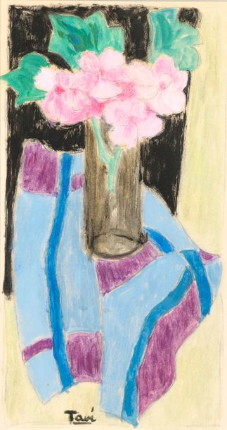 null Jean BRÉANT (1922 - 1984).

"Fleurs et feuillage". 

Huile sur toile signée...