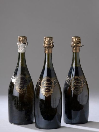 null 3 bouteilles CHAMPAGNE "Grand Millésime", Gosset 1973 