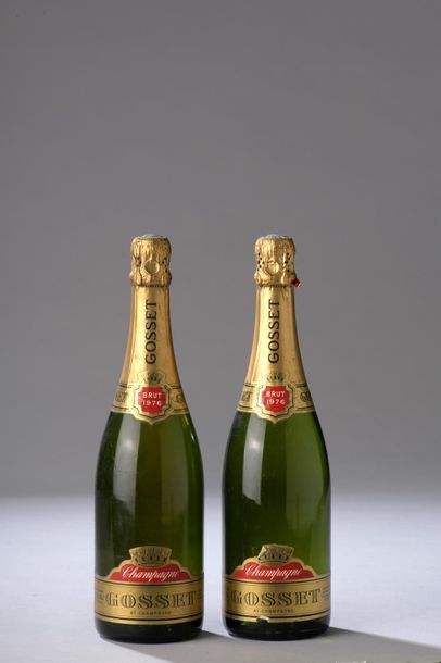 null 2 bouteilles CHAMPAGNE Gosset 1976 