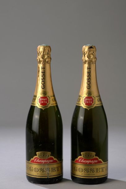 null 2 bouteilles CHAMPAGNE Gosset 1979 (1 ela) 