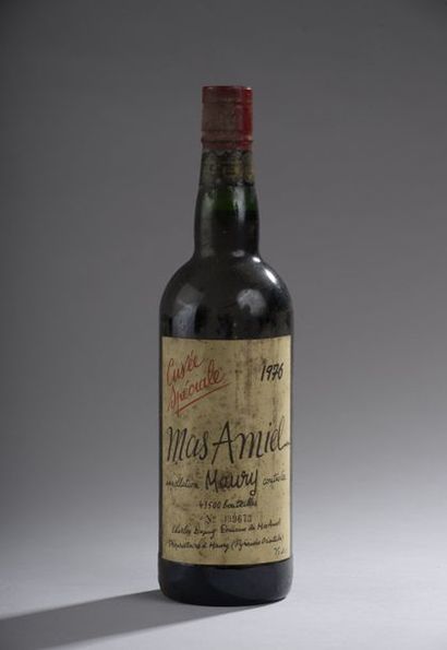 null 1 bouteille MAURY "cuvée Spéciale", Mas Amiel 1976 (ets)