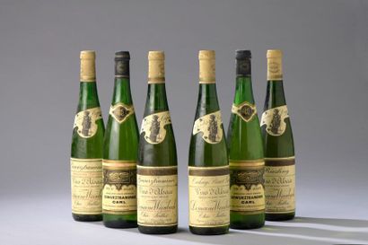 null 4 bouteilles ALSACE Domaine Faller [Pinot Gris 86, Riesling 86, Gewurztraminer...