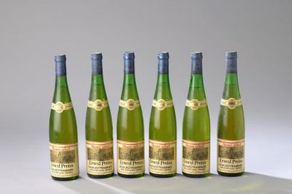 null 6 bouteilles GEWURZTRAMINER E. Preiss 1976 1 LB, 1 couleuse) 