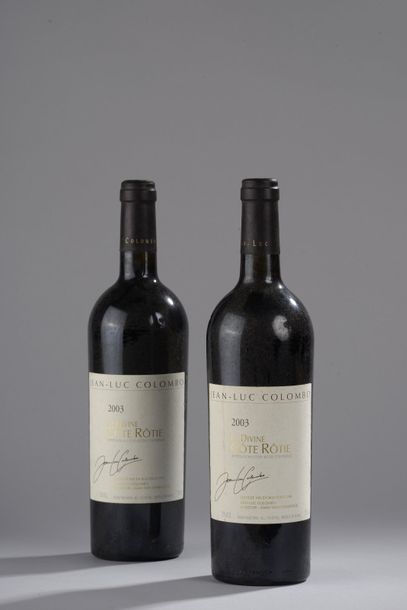 null 2 bouteilles CÔTE-RÔTIE "La Divine", JL Colombo 2003 (els, 1 elt) 