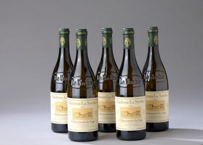 null 5 bouteilles CHÂTEAUNEUF-DU-PAPE blanc, La Nerthe 2005 