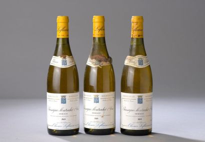 null 3 bouteilles CHASSAGNE-MONTRACHET "Morgeot", O. Leflaive 1989 (tachées) 