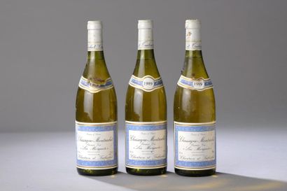 null 3 bouteilles CHASSAGNE-MONTRACHET "Morgeot", Chartron et Trébuchet 1989 (1 coll...