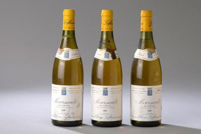 null 3 bouteilles MEURSAULT "Narvaux", O. Leflaive 1989 (elt) 