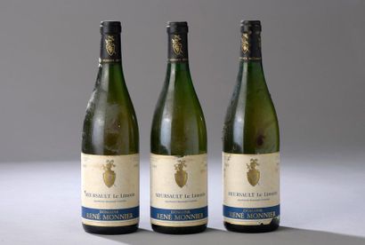 null 3 bouteilles MEURSAULT "Le Limozin", R. Monnier 1989 
