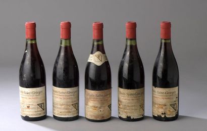 null 5 bouteilles NUITS-ST-GEORGES "Les Perdrix", Guy Jeunemaître 1972 (elt, viticulteur...