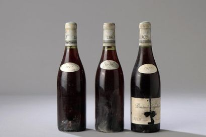 null 3 bouteilles PERNAND-VERGELESSES "Les Vergelesses", Leroy 1972 (2 SE mais avec...