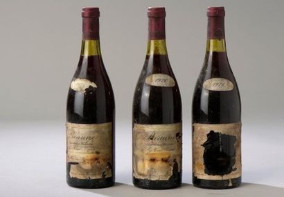 null 3 bouteilles BEAUNE "Cent-Vignes", JP Bloud 1976 (ea) 