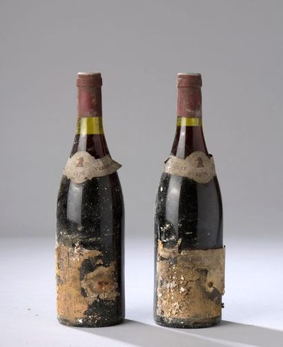 null 2 bouteilles MOREY-ST-DENIS Jaboulet-Vercherre 1976 (eta, 1 lisible)