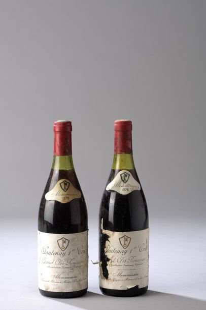 null 2 bouteilles SANTENAY "Grand Clos Rousseau", Mommessin 1976 (ea, TLB) 