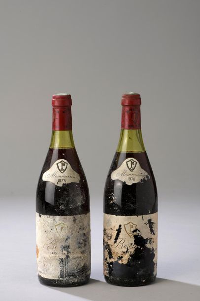 null 2 bouteilles BEAUNE "Teurons", Mommessin 1978 (eta) 