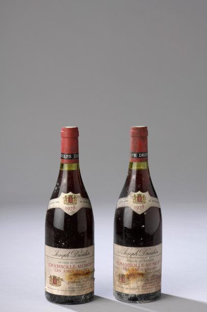 null 2 bouteilles CHAMBOLLE-MUSIGNY "Les Amoureuses", J. Drouhin 1978 (ett) 