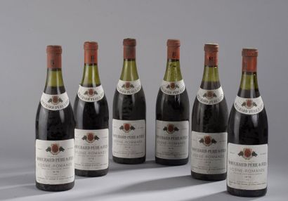 null 6 bouteilles VOSNE-ROMANEE J. Drouhin 1979 (es, 3 LB, 3 TLB) 