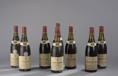 null 8 bouteilles BOURGOGNE DIVERS, Grivelet [ets, 2 Nuits-St-Georges 85, 1 LB; 2...