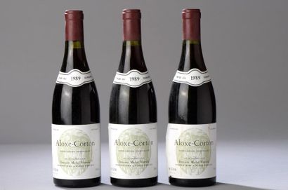 null 3 bouteilles ALOXE-CORTON M. Voarick 1989 