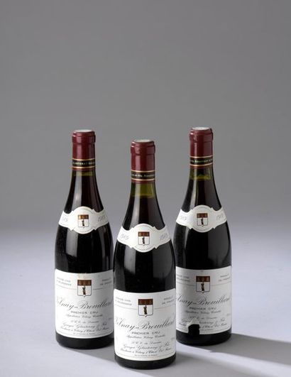 null 3 bouteilles VOLNAY "Brouillard", G. Glantenay 1989 