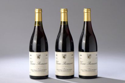 null 3 bouteilles VOSNE-ROMANEE Charlopin-Parizot 1989 