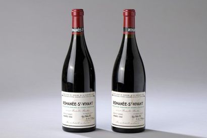 null 2 bouteilles ROMANEE-ST-VIVANT, DRC 1991 (tachées mais bien lisibles, sinon...