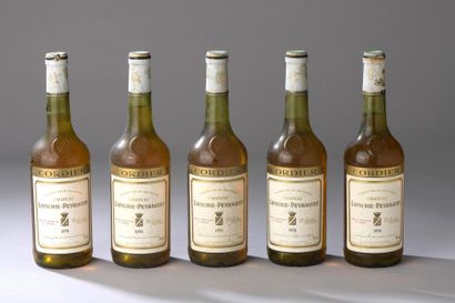 null 5 bouteilles CH. LAFAURIE-PEYRAGUEY, 1° cru Sauternes 1970 (es) 