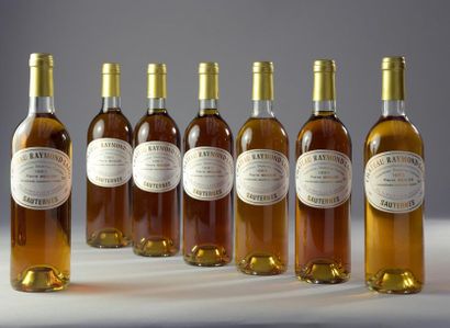 null 7 bouteilles CH. RAYMOND-LAFON, Sauternes 1983 (2 TLB) 