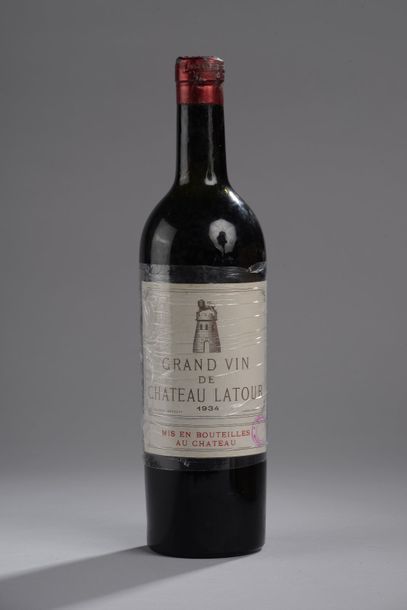 null 1 bouteille CH. LATOUR, 1° cru Pauillac 1934 (LB)