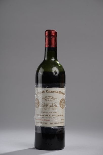 null 1 bouteille CH. CHEVAL-BLANC, 1° Grand Cru St-Emilion 1955 (V) 