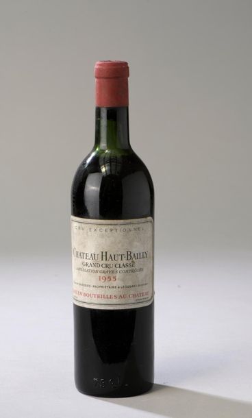 null 1 bouteille CH. HAUT BAILLY, Pessac-Léognan 1955 (LB) 