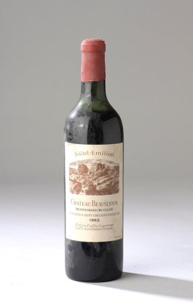 null 1 bouteille CH. BEAUSEJOUR-DUFFAU, 1° Grand Cru St-Emilion 1962 (es, MB) 