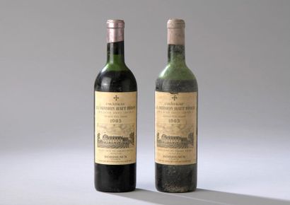 null 2 bouteilles CH. LA MISSION-HAUT-BRION, Pessac-Léognan 1963 (es, 1 MB bouchon...
