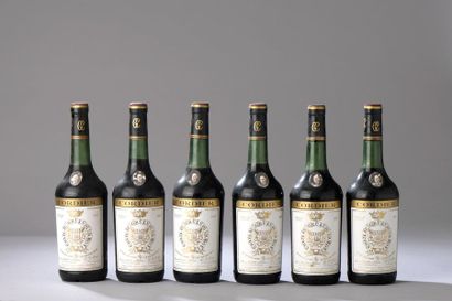 null 6 bouteilles CH. GRUAUD-LAROSE, 2° cru Saint-Julien 1967 (LB, ela) 