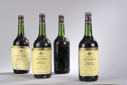 null 4 magnums CH. MEYNEY, Saint-Estèphe 1971 (3 TLB, 1 LB) 