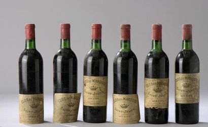 null 6 bouteilles CLOS DU MARQUIS, Saint-Julien 1971 (es, 4 J, 2 TLB) 