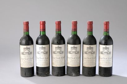 null 6 bouteilles CH. LEOVILLE-LAS-CASES, 2° cru Saint-Julien 1978 (es, elt) 