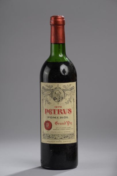 null 1 bouteille PETRUS, Pomerol 1978 (etlt, B) 