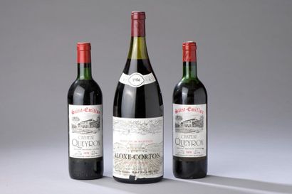 null 2 bouteilles CH. QUEYRON, St-Emilion 1979 (1 TLB, 1 MB) on y joint un magnum...