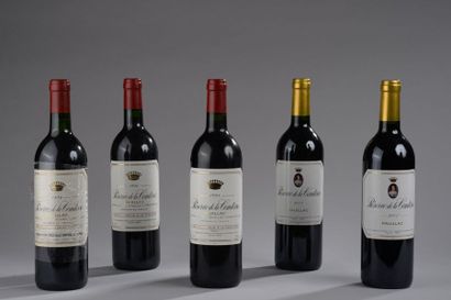 null 5 bouteilles RÉSERVE DE LA COMTESSE, Pauillac [1989, 1998, 1994, 2 de 2001]...