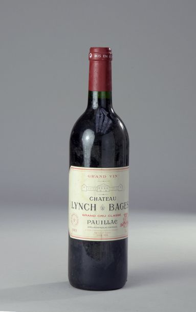 null 1 bouteille CH. LYNCH-BAGES, 5° cru Pauillac 1993 (elt) 