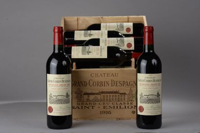 null 12 bouteilles CH. GRAND CORBIN-DESPAGNE, Grand Cru St-Emilion 1995 cb 