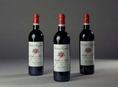 null 3 bouteilles CH. POUJEAUX, Moulis 2000 