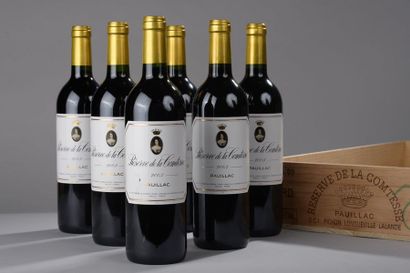 null 6 bouteilles RÉSERVE DE LA COMTESSE, Pauillac 2003 cb 